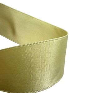 Satin 7/8" Ribbon Yellow 10 yards Crafting Sewing Trim